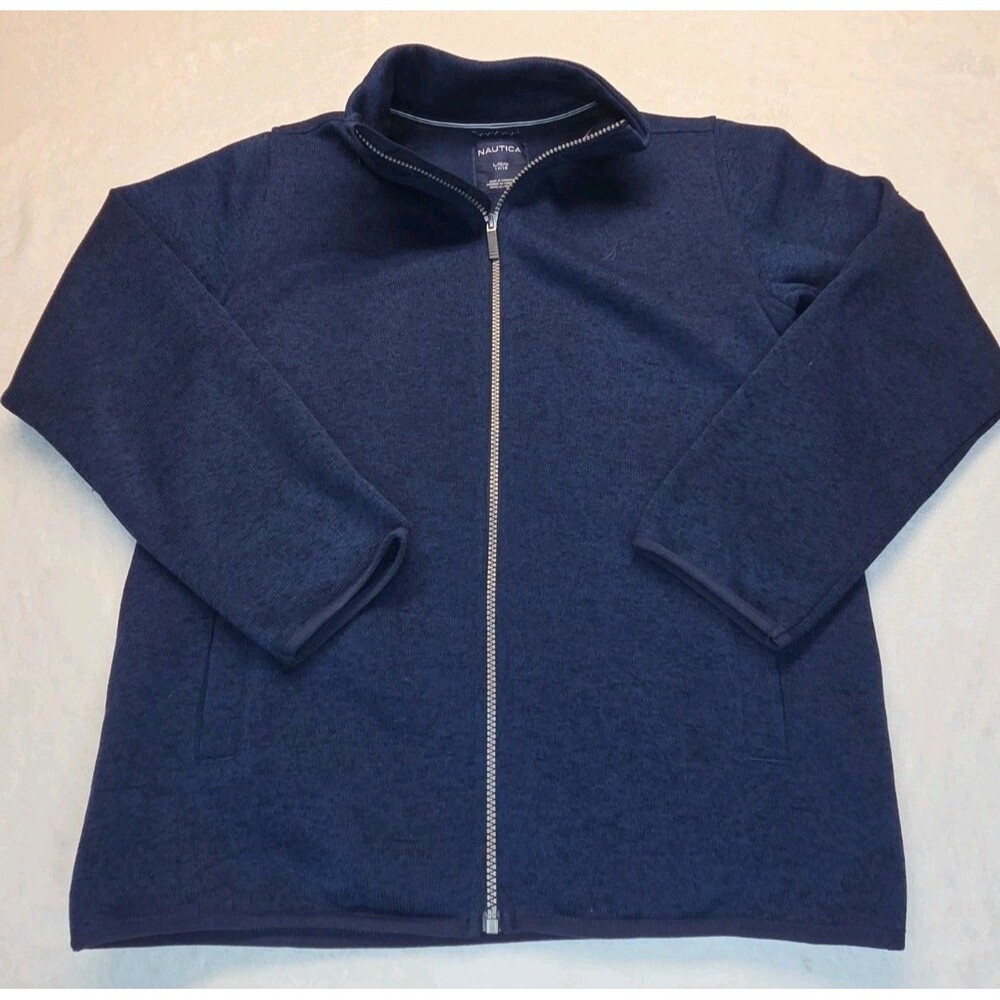 Nautica Youth Full Zip Sweater 14/16 Blue